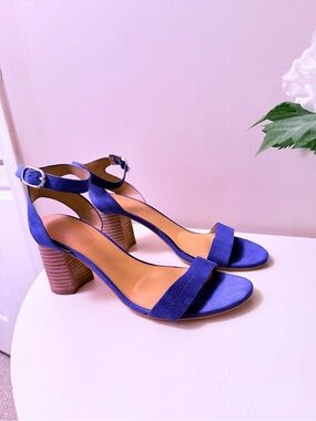 Nine West Sindie2 Cobalt Blue Ankle-Strap Sandals
